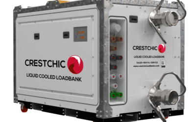 Crestchic stellt auf der Data Centre World in London eine flüssigkeitsgekühlte 600-kW Lastbank vor.